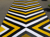 Crosswalk demanding attention