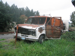 An abanoned van