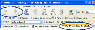 Firefox tabs