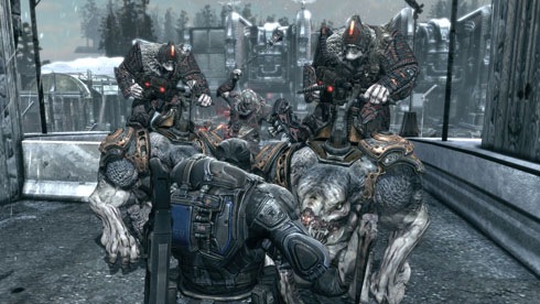 Gears of War 3 - Horde Mode Gameplay (Xbox 360) 