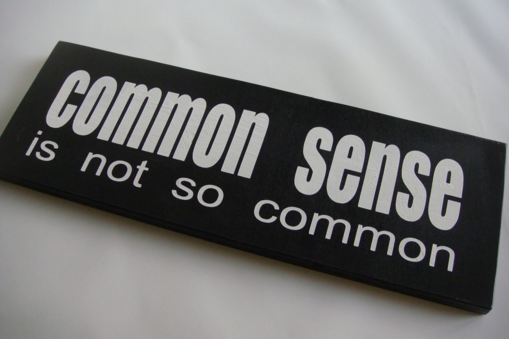 When Common Sense Is Not Common